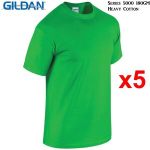 (3XL) 5 Packs Gildan T-SHIRT Blank Plain Basic Tee Men Heavy Cotton (Irish Green (3XL) 5 Packs Gildan T-SHIRT Blank Plain Basic Tee Men Heavy Cotton (Irish Green