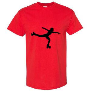 Gildan (Red, 4XL) Roller Skate Skating Silhouette Vector Full Art Men T Shirt Tee Top Gildan (Red, 4XL) Roller Skate Skating Silhouette Vector Full Art Men T Shirt Tee Top