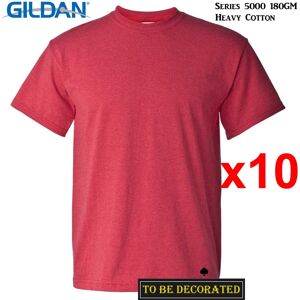 (M) 10 Packs Gildan T-SHIRT Basic Tee S - 5XL Small Big Men Heavy Cotton ( Heath (M) 10 Packs Gildan T-SHIRT Basic Tee S - 5XL Small Big Men Heavy Cotton ( Heath