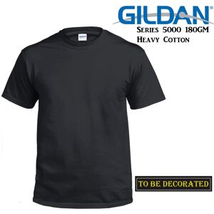 (4XL) Gildan T-SHIRT Black Basic tee S M L XL XXL 3XL 4XL 5XL Men's Heavy Cotton (4XL) Gildan T-SHIRT Black Basic tee S M L XL XXL 3XL 4XL 5XL Men's Heavy Cotton