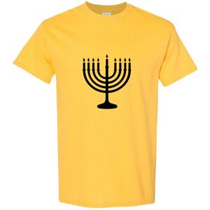 Gildan (Yellow, L) Traditional Jewish Judism Festival Celebration Hanukkah Men T Shirt Gildan (Yellow, L) Traditional Jewish Judism Festival Celebration Hanukkah Men T Shirt