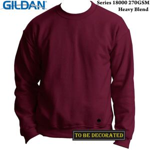 (L) Gildan Maroon Heavy Blend Sweat Sweater Jumper Sweatshirt Mens S-XXL (L) Gildan Maroon Heavy Blend Sweat Sweater Jumper Sweatshirt Mens S-XXL