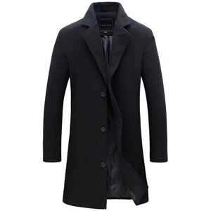 YETP STAR (black, 5XL) Mens Coat Lapel Jacket Men's Winter Warm Long Sleeve Business Trenc YETP STAR (black, 5XL) Mens Coat Lapel Jacket Men's Winter Warm Long Sleeve Business Trenc