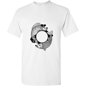 Gildan (White, 2XL) Pisces Fish Zodiac Sign Horoscope Fortune Symbol Men T Shirt Tee To Gildan (White, 2XL) Pisces Fish Zodiac Sign Horoscope Fortune Symbol Men T Shirt Tee To