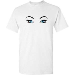 Gildan (2XL) Beautiful Blue Eyes Mysterious Face White Men T Shirt Tee Top Gildan (2XL) Beautiful Blue Eyes Mysterious Face White Men T Shirt Tee Top