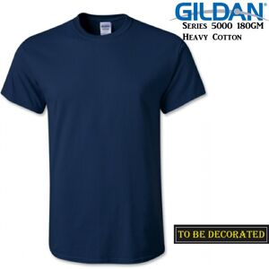 (4XL) Gildan T-SHIRT Navy Blue Basic tee S M L XL XXL 3XL 4XL 5XL Men's Heavy Co (4XL) Gildan T-SHIRT Navy Blue Basic tee S M L XL XXL 3XL 4XL 5XL Men's Heavy Co