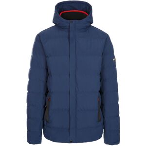 (L, Navy) Trespass Mens Padded Jacket Hood Quilted Habbton (L, Navy) Trespass Mens Padded Jacket Hood Quilted Habbton