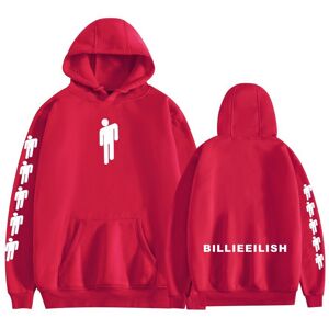 Kiikn (Red, XXXL) Casual Unisex Hooded Sweatshirt Billie Eilish for Pullover Hoodie fo Kiikn (Red, XXXL) Casual Unisex Hooded Sweatshirt Billie Eilish for Pullover Hoodie fo