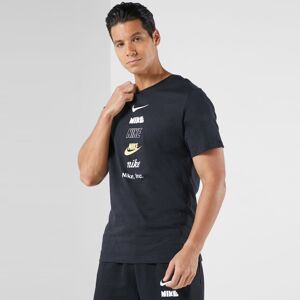 (Black, M) Nike Multi Stack Logo T Shirt Crew Neck Tee (Black, M) Nike Multi Stack Logo T Shirt Crew Neck Tee