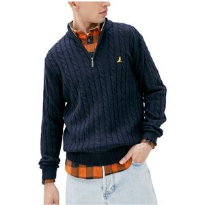 (Navy, M) BRAVE SOUL Mens Cable Knit Cardigan Jumper (Navy, M) BRAVE SOUL Mens Cable Knit Cardigan Jumper