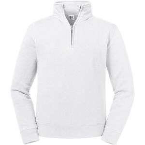 (S, White) Russell Mens Authentic Zip Neck Sweatshirt (S, White) Russell Mens Authentic Zip Neck Sweatshirt