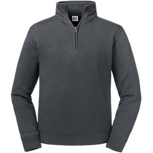 (S, Convoy Grey) Russell Mens Authentic Zip Neck Sweatshirt (S, Convoy Grey) Russell Mens Authentic Zip Neck Sweatshirt