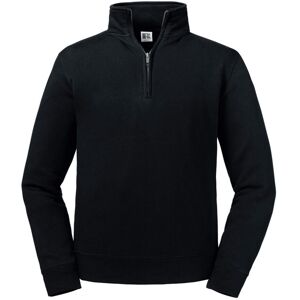 (2XL, Black) Russell Mens Authentic Zip Neck Sweatshirt (2XL, Black) Russell Mens Authentic Zip Neck Sweatshirt