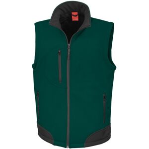 (XL, Bottle Green/Black) Result Mens Softshell Bodywarmer Breathable Weatherproo (XL, Bottle Green/Black) Result Mens Softshell Bodywarmer Breathable Weatherproo