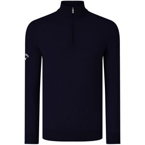 (XL, Peacoat Navy) Callaway Mens Ribbed Zip Merino Sweater (XL, Peacoat Navy) Callaway Mens Ribbed Zip Merino Sweater