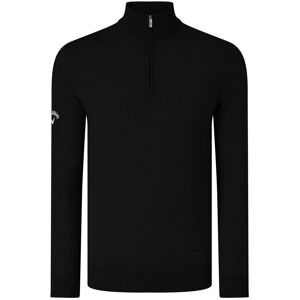 (M, Black Onyx) Callaway Mens Ribbed Zip Merino Sweater (M, Black Onyx) Callaway Mens Ribbed Zip Merino Sweater
