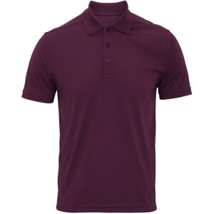 (3XL, Aubergine) Premier Mens Coolchecker Pique Short-Sleeved Polo Shirt (3XL, Aubergine) Premier Mens Coolchecker Pique Short-Sleeved Polo Shirt