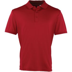 (3XL, Burgundy) Premier Mens Coolchecker Pique Short-Sleeved Polo Shirt (3XL, Burgundy) Premier Mens Coolchecker Pique Short-Sleeved Polo Shirt