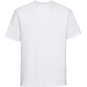 (S, White) Russell Europe Mens Classic Heavyweight Ringspun Short Sleeve T-Shirt (S, White) Russell Europe Mens Classic Heavyweight Ringspun Short Sleeve T-Shirt