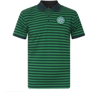 (Green, XL) Celtic FC Official Football Gift Mens Yarn Dye Marl Striped Polo Shi (Green, XL) Celtic FC Official Football Gift Mens Yarn Dye Marl Striped Polo Shi
