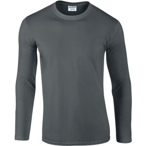 (XXL, Charcoal) Gildan Unisex Adult Softstyle Plain Long-Sleeved T-Shirt (XXL, Charcoal) Gildan Unisex Adult Softstyle Plain Long-Sleeved T-Shirt