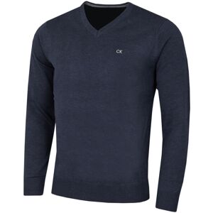 (4XL, Navy Marl) Calvin Klein Mens 2021 V-Neck Soft Cotton Easy Care Sweater (4XL, Navy Marl) Calvin Klein Mens 2021 V-Neck Soft Cotton Easy Care Sweater