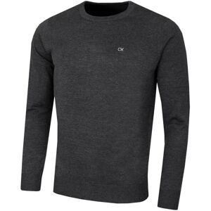 (4XL, Charcoal Marl) Calvin Klein Mens 2021 Crew Neck Soft Cotton Breathable Swe (4XL, Charcoal Marl) Calvin Klein Mens 2021 Crew Neck Soft Cotton Breathable Swe