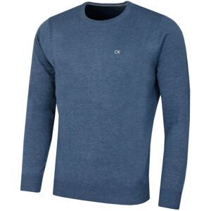 (M, Denim Marl) Calvin Klein Mens 2021 Crew Neck Soft Cotton Breathable Sweater (M, Denim Marl) Calvin Klein Mens 2021 Crew Neck Soft Cotton Breathable Sweater