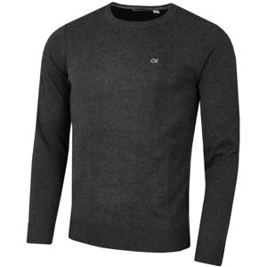 (XL, Charcoal) Calvin Klein Mens 2022 Crew Neck Cotton Breathable Golf Sweater (XL, Charcoal) Calvin Klein Mens 2022 Crew Neck Cotton Breathable Golf Sweater