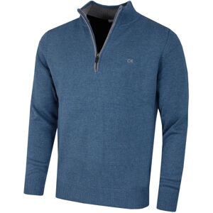(4XL, Denim) Calvin Klein Mens 2021 Knit Cotton 1/2 Zip Golf CK Top Sweater (4XL, Denim) Calvin Klein Mens 2021 Knit Cotton 1/2 Zip Golf CK Top Sweater