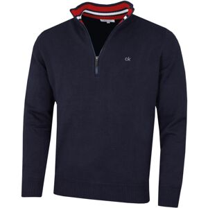 (XL, Navy Sport) Calvin Klein Mens 2021 Knit Cotton 1/2 Zip Golf CK Top Sweater (XL, Navy Sport) Calvin Klein Mens 2021 Knit Cotton 1/2 Zip Golf CK Top Sweater