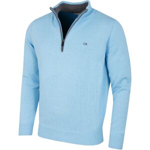 (XXXXL, Baby Blue) Calvin Klein Mens 2023 Knit Cotton 1/2 Zip Golf CK Top Sweate (XXXXL, Baby Blue) Calvin Klein Mens 2023 Knit Cotton 1/2 Zip Golf CK Top Sweate