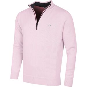(XXL, Pink) Calvin Klein Mens 2023 Knit Cotton 1/2 Zip Golf CK Top Sweater (XXL, Pink) Calvin Klein Mens 2023 Knit Cotton 1/2 Zip Golf CK Top Sweater