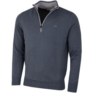 (XXXL, Steel Grey) Calvin Klein Mens 2023 Knit Cotton 1/2 Zip Golf CK Top Sweate (XXXL, Steel Grey) Calvin Klein Mens 2023 Knit Cotton 1/2 Zip Golf CK Top Sweate