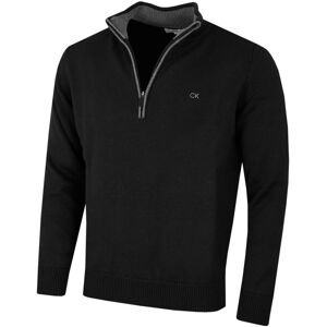 (XXXXXL, Black) Calvin Klein Mens 2023 Knit Cotton 1/2 Zip Golf CK Top Sweater (XXXXXL, Black) Calvin Klein Mens 2023 Knit Cotton 1/2 Zip Golf CK Top Sweater