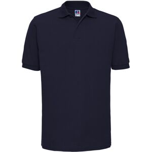 (S, French Navy) Russell Mens Ripple Collar & Cuff Short Sleeve Polo Shirt (S, French Navy) Russell Mens Ripple Collar & Cuff Short Sleeve Polo Shirt