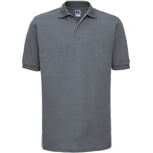 (S, Convoy Grey) Russell Mens Ripple Collar & Cuff Short Sleeve Polo Shirt (S, Convoy Grey) Russell Mens Ripple Collar & Cuff Short Sleeve Polo Shirt