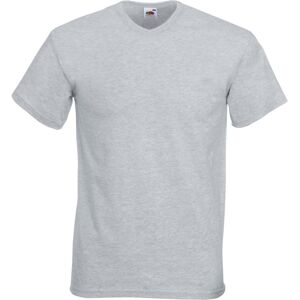 (L, Heather Grey) Fruit Of The Loom Mens Valueweight V-Neck, Short Sleeve T-Shir (L, Heather Grey) Fruit Of The Loom Mens Valueweight V-Neck, Short Sleeve T-Shir