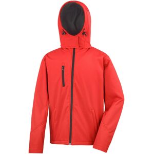 (M, Red/Black) Result Core Mens Lite Hooded Softshell Jacket (M, Red/Black) Result Core Mens Lite Hooded Softshell Jacket