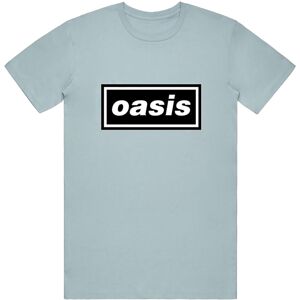 (M, Light Blue) Oasis Unisex Adult Decca T-Shirt (M, Light Blue) Oasis Unisex Adult Decca T-Shirt