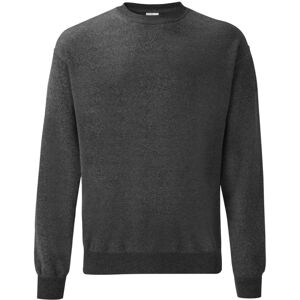 (M, Dark Heather) Fruit Of The Loom Mens Classic Drop Shoulder Sweatshirt (M, Dark Heather) Fruit Of The Loom Mens Classic Drop Shoulder Sweatshirt