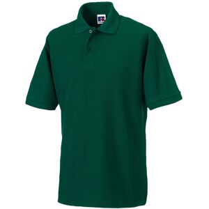 (5XL, Bottle Green) Russell Mens Polycotton Pique Hardwearing Polo Shirt (5XL, Bottle Green) Russell Mens Polycotton Pique Hardwearing Polo Shirt