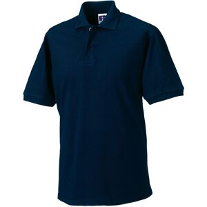 (5XL, French Navy) Russell Mens Polycotton Pique Hardwearing Polo Shirt (5XL, French Navy) Russell Mens Polycotton Pique Hardwearing Polo Shirt