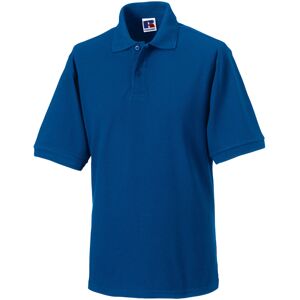 (5XL, Bright Royal Blue) Russell Mens Polycotton Pique Hardwearing Polo Shirt (5XL, Bright Royal Blue) Russell Mens Polycotton Pique Hardwearing Polo Shirt