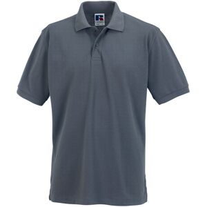 (M, Convoy Grey) Russell Mens Polycotton Pique Hardwearing Polo Shirt (M, Convoy Grey) Russell Mens Polycotton Pique Hardwearing Polo Shirt