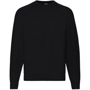 (S, Black) Fruit Of The Loom Mens Raglan Sleeve Belcoro® Sweatshirt (S, Black) Fruit Of The Loom Mens Raglan Sleeve Belcoro® Sweatshirt