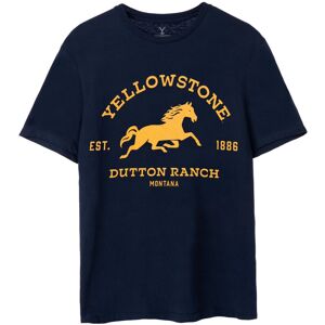 Yellowstone Mens Dutton Ranch Logo Short-Sleeved T-Shirt Yellowstone Mens Dutton Ranch Logo Short-Sleeved T-Shirt