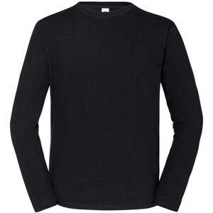 (M, Black) Fruit of the Loom Mens Iconic Premium Long-Sleeved T-Shirt (M, Black) Fruit of the Loom Mens Iconic Premium Long-Sleeved T-Shirt