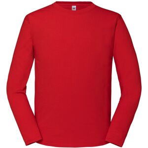 (L, Red) Fruit of the Loom Mens Iconic Premium Long-Sleeved T-Shirt (L, Red) Fruit of the Loom Mens Iconic Premium Long-Sleeved T-Shirt