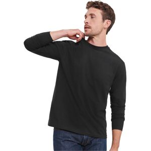 (XXL, Black) Russell Mens Classic Long-Sleeved T-Shirt (XXL, Black) Russell Mens Classic Long-Sleeved T-Shirt